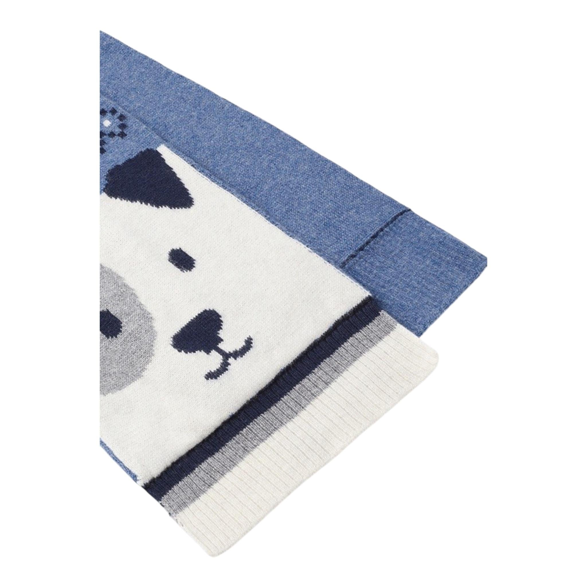 MAYORAL set sciarpa-cappello tinta unita con stampa Azzurro per Neonato 10533 AZZURRO MAYORAL