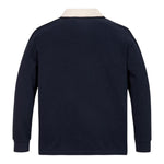 TOMMY HILFIGER polo manica lunga tinta unita con stampa Blu per Bambino KB0KB09270 BLU TOMMY HILFIGER