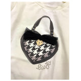 LIU JO shirt girocollo tinta unita con stampa  Panna per Bambina KF4030 PANNA LIU JO