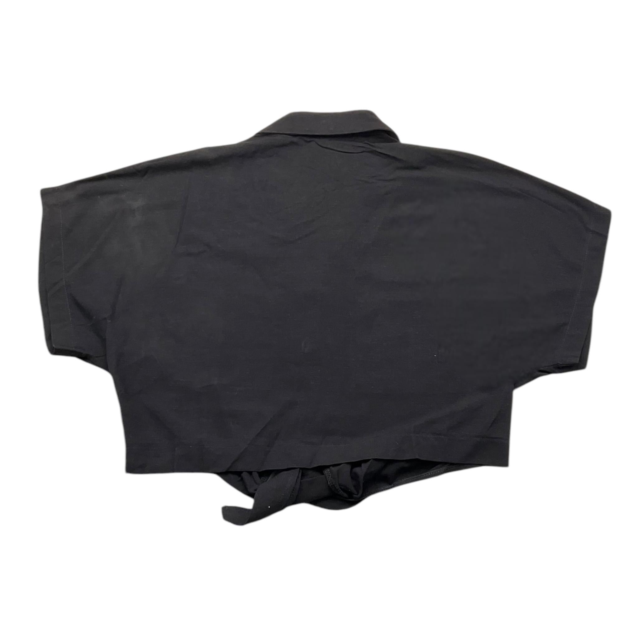 Janice Camicia Mezza Manica Tinta Unita Nero Per Bambina JN533R NERO JANICE
