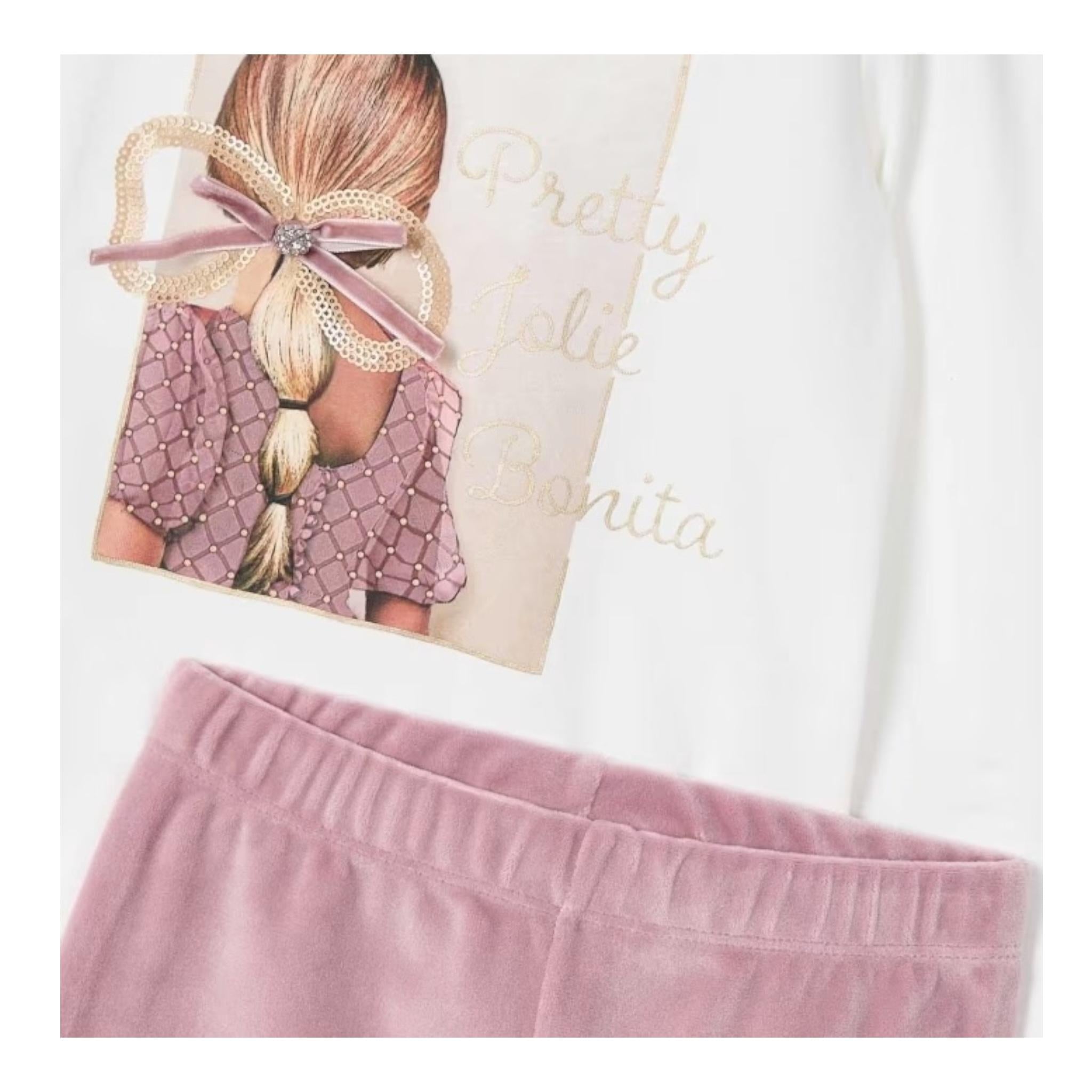 MAYORAL completo 2pz felpa-leggins bicolore Rosa per Bambina 4705 ROSA MAYORAL