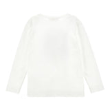 MONNALISA shirt girocollo tinta unita con fiocco Panna per Bambina 19D612 PANNA MONNALISA
