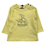 TRUSSARDI shirt girocollo tinta unita con stampa Giallo per Neonato TIA25172 GIALLO TRUSSARDI