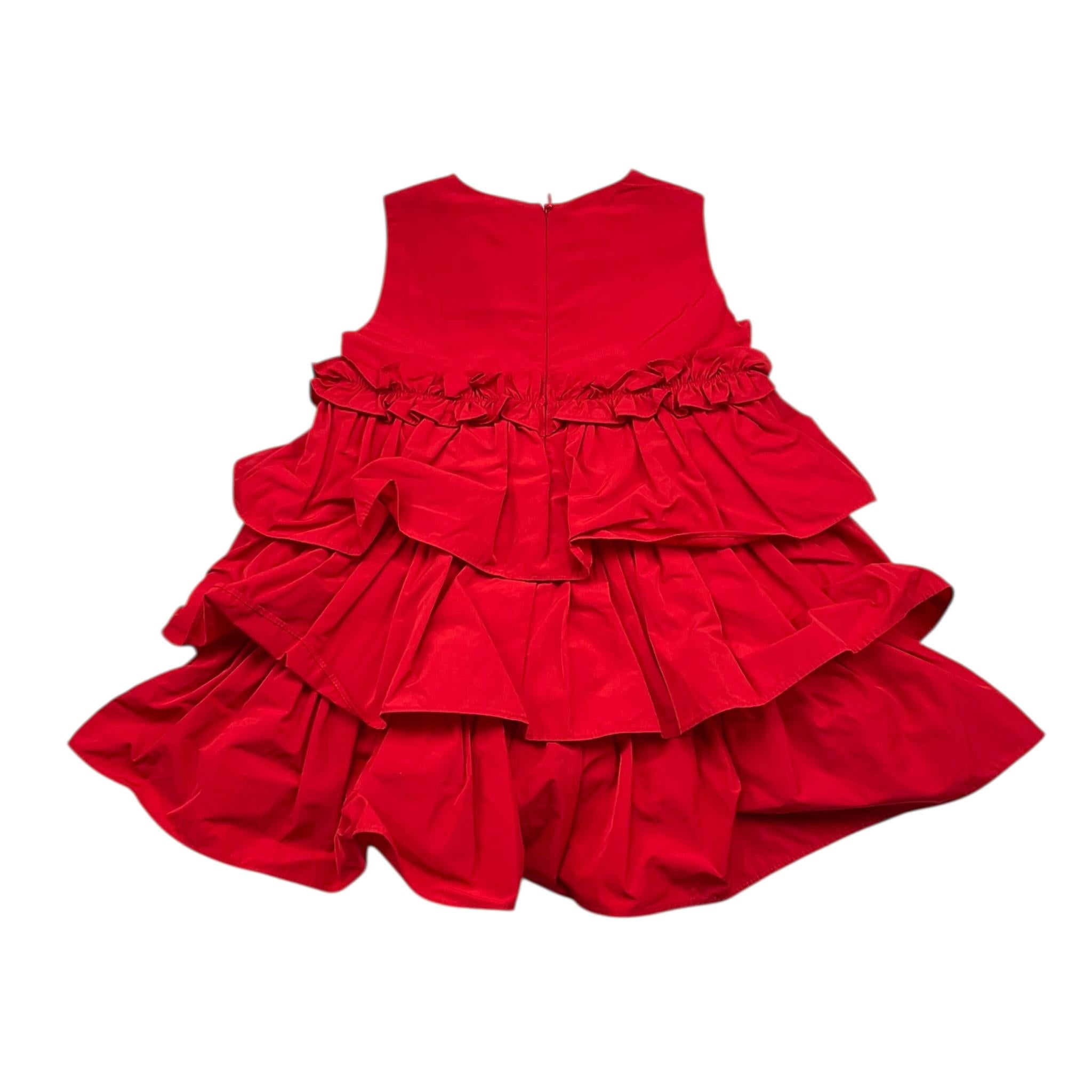 LIU JO abito giromanica tinta unita Rosso per Neonata KF3073 ROSSO LIU JO