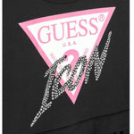 GUESS abito manica lunga tinta unita con gonna tulle Nero per Bambina J4YK06KB8R0X NERO GUESS