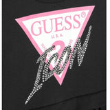 GUESS abito manica lunga tinta unita con gonna tulle Nero per Bambina J4YK06KB8R0X NERO GUESS