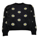 MONNALISA maglia girocollo tinta unita con stampa floreale Nero per Bambina 48601 NERO MONNALISA