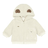 MAYORAL cappottino tinta unita modello teddy con zip e cappuccio Panna per Neonato 2450X PANNA MAYORAL