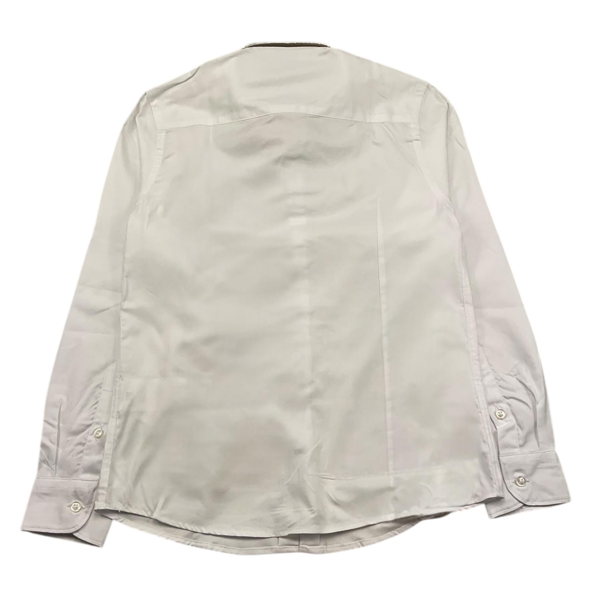 MANUEL RITZ camicia manica lunga con ricamo logo,tinta unita Bianco per Bambino MR0264 BIANCO MANUEL RITZ