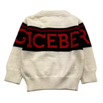 ICEBERG maglia girocollo tinta unita con stampa Panna per Neonato MGICE5315BNX PANNA ICEBERG