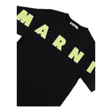 MARNI t-shirt girocollo tinta unita con stampa Nero per Bambino M01265 NERO MARNI