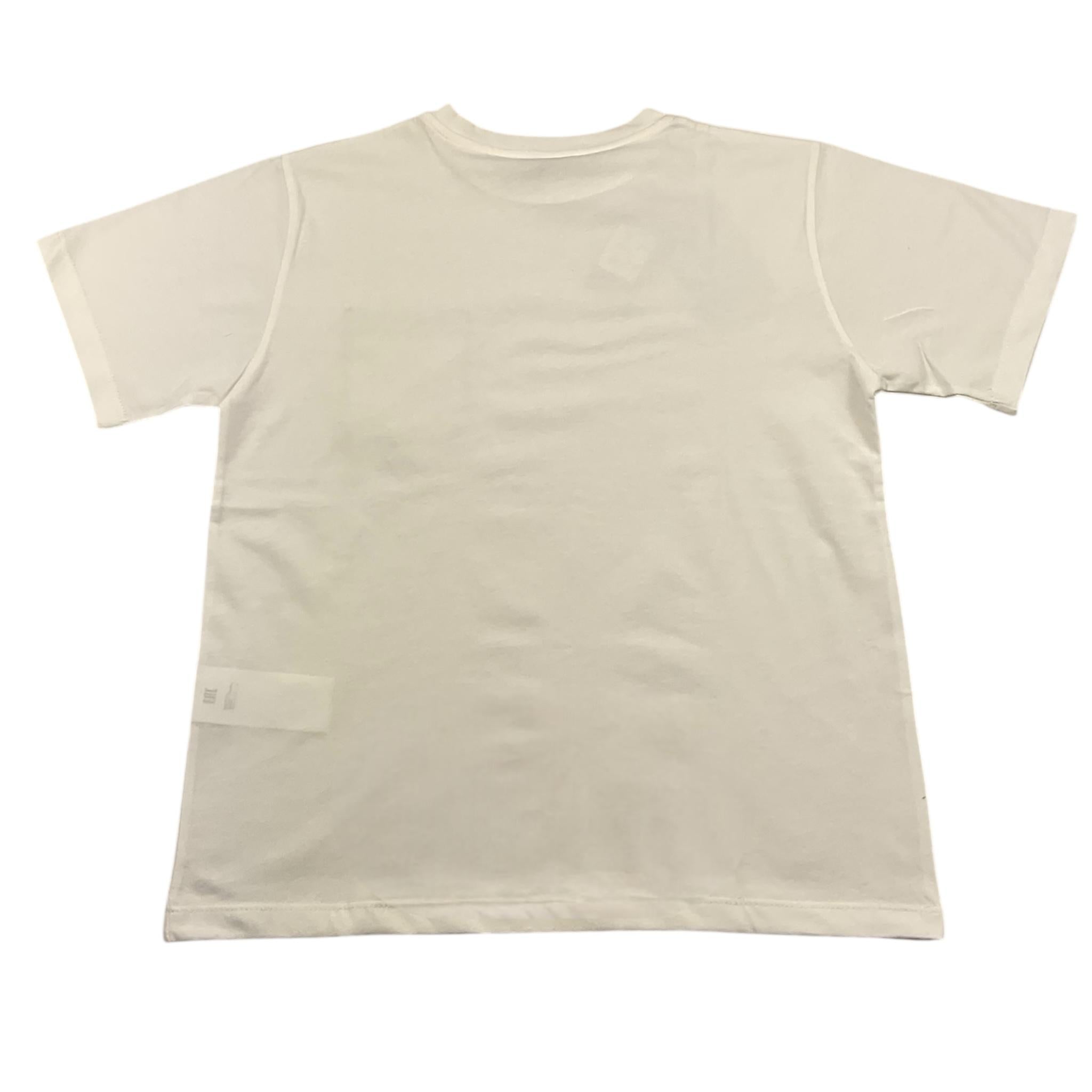 t-shirt girocollo tinta unita con taschino in contrasto PP4055 BIANCO PAOLO PECORA