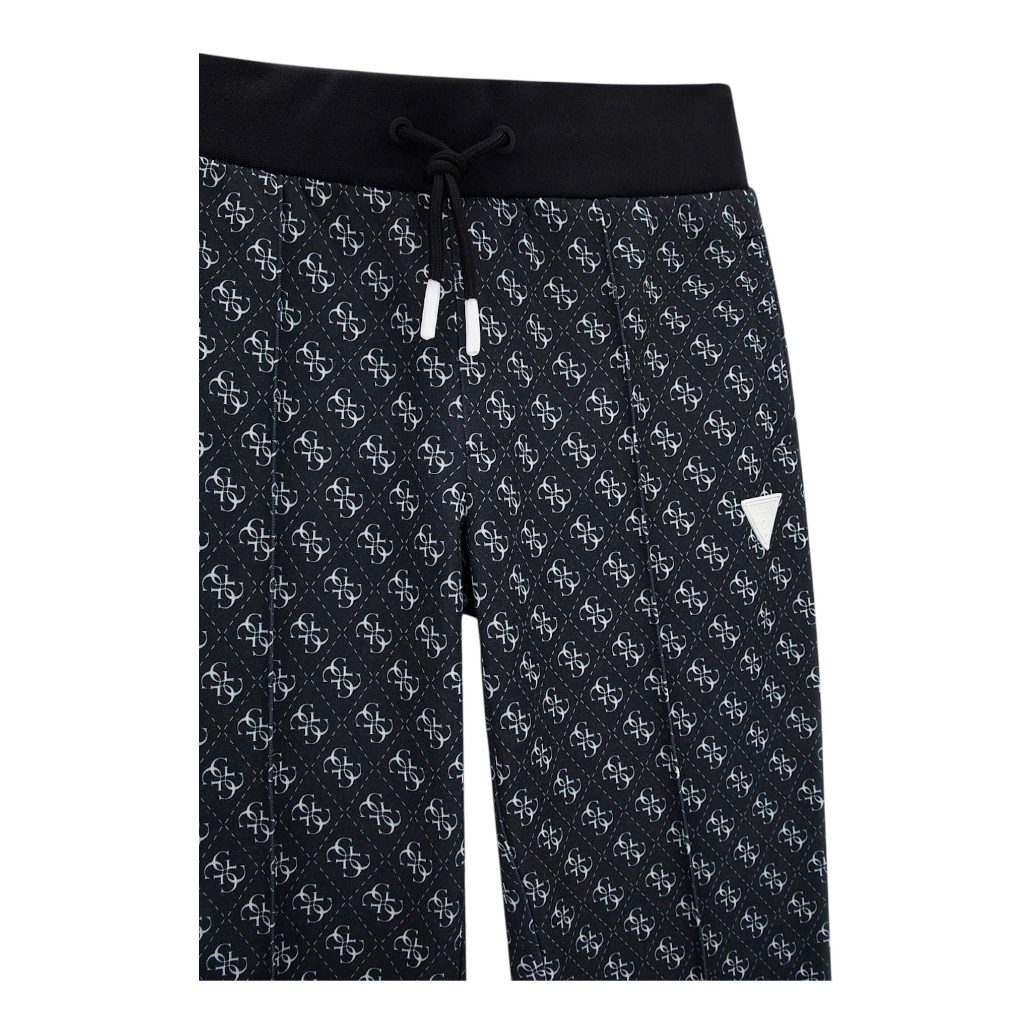 GUESS pantalone tuta tinta unita con loghi Nero per Bambino L4YQ18FL04Q NERO GUESS