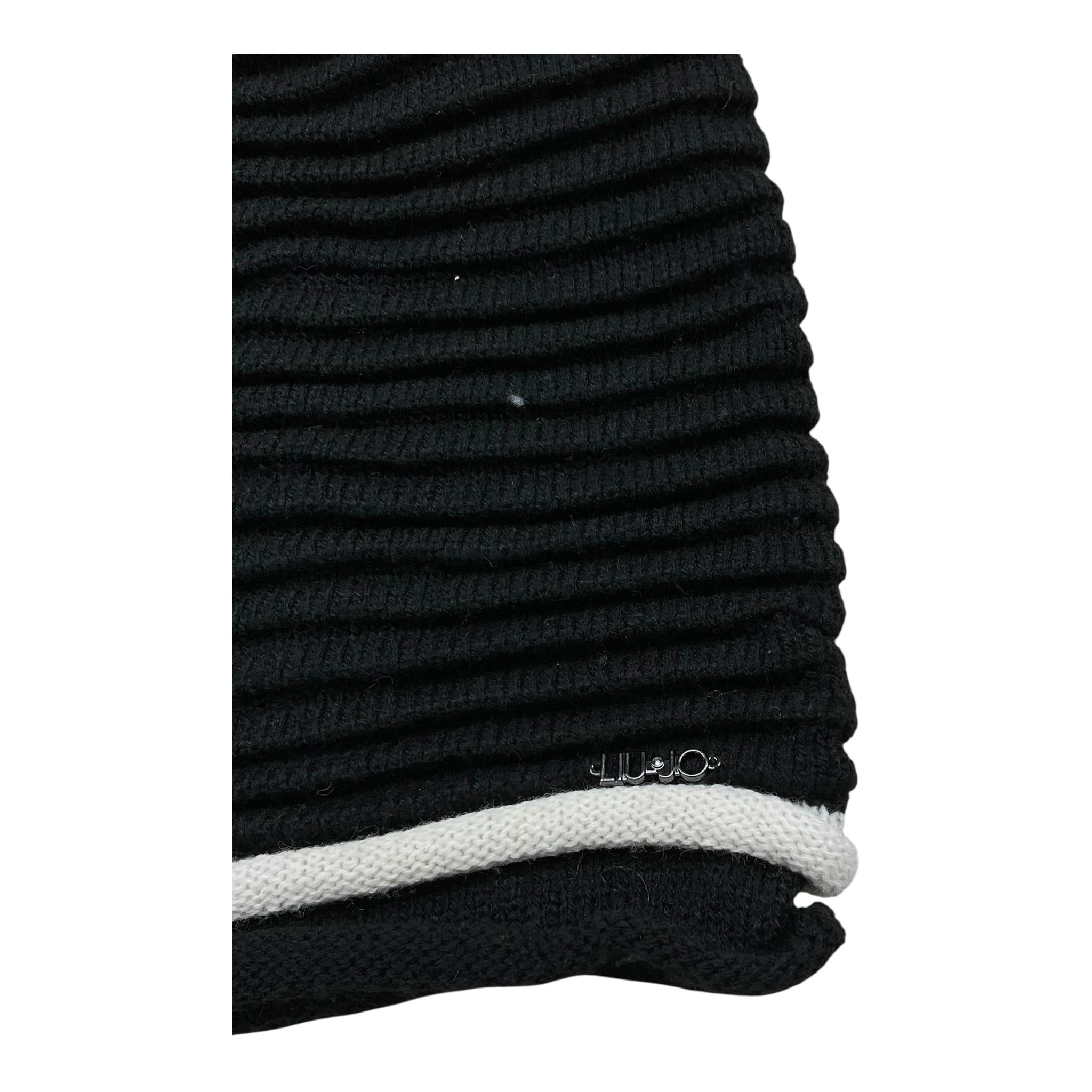 LIU JO cappello tinta unita con logo Nero per Bambina G67127 NERO LIU JO