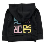 JOHN RICHMOND felpa con zip e cappuccio tinta unita con logo Nero per Neonata RIA25086FE NERO JOHN RICHMOND