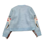 VICOLO maglia tinta unita girocollo con stampa Azzurro per Bambina 3141W00046 AZZURRO VICOLO