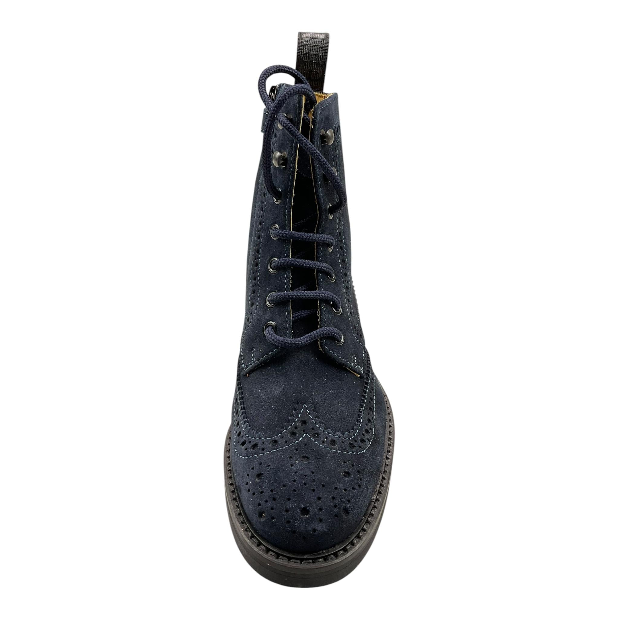 GALLUCCI stivale tinta unita con lacci Blu per Bambino J30223AM BLU GALLUCCI