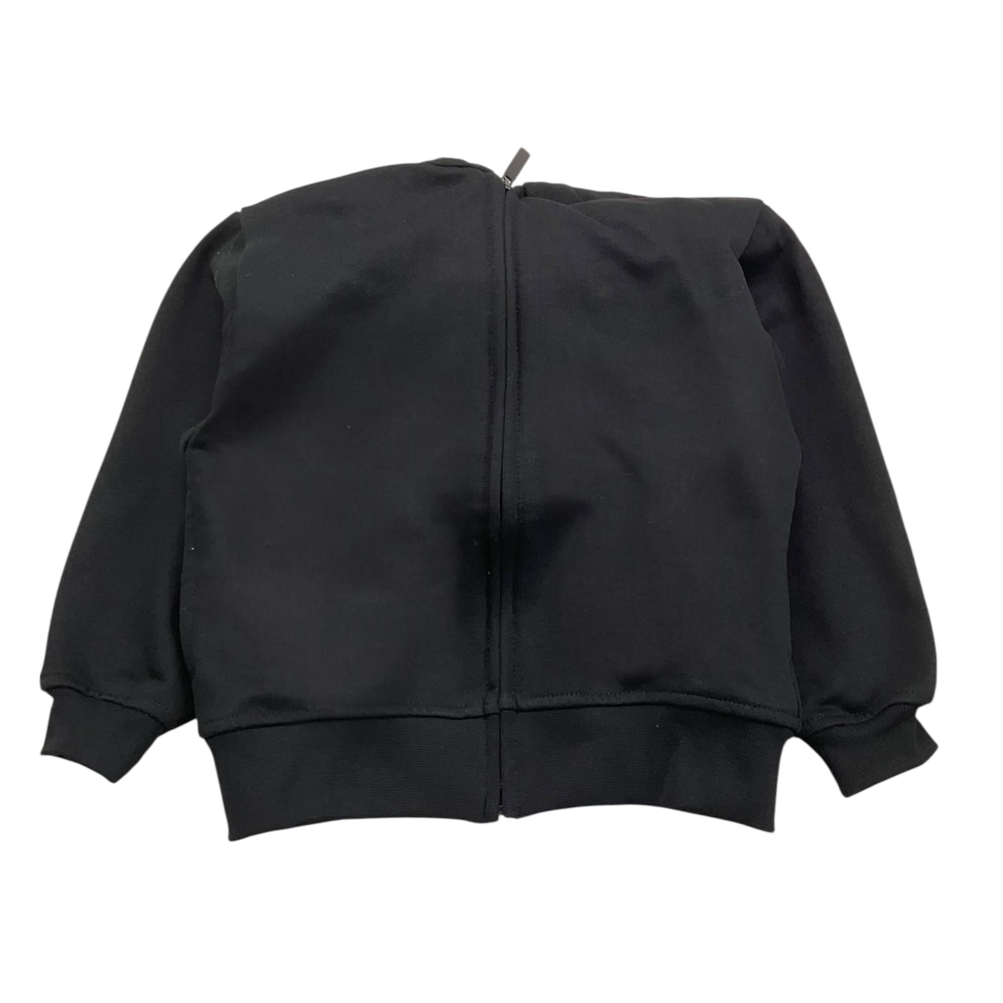 MOUSSE felpa tinta unita con zip e cappuccio Nero per Neonata HKFZ362BN NERO MOUSSE