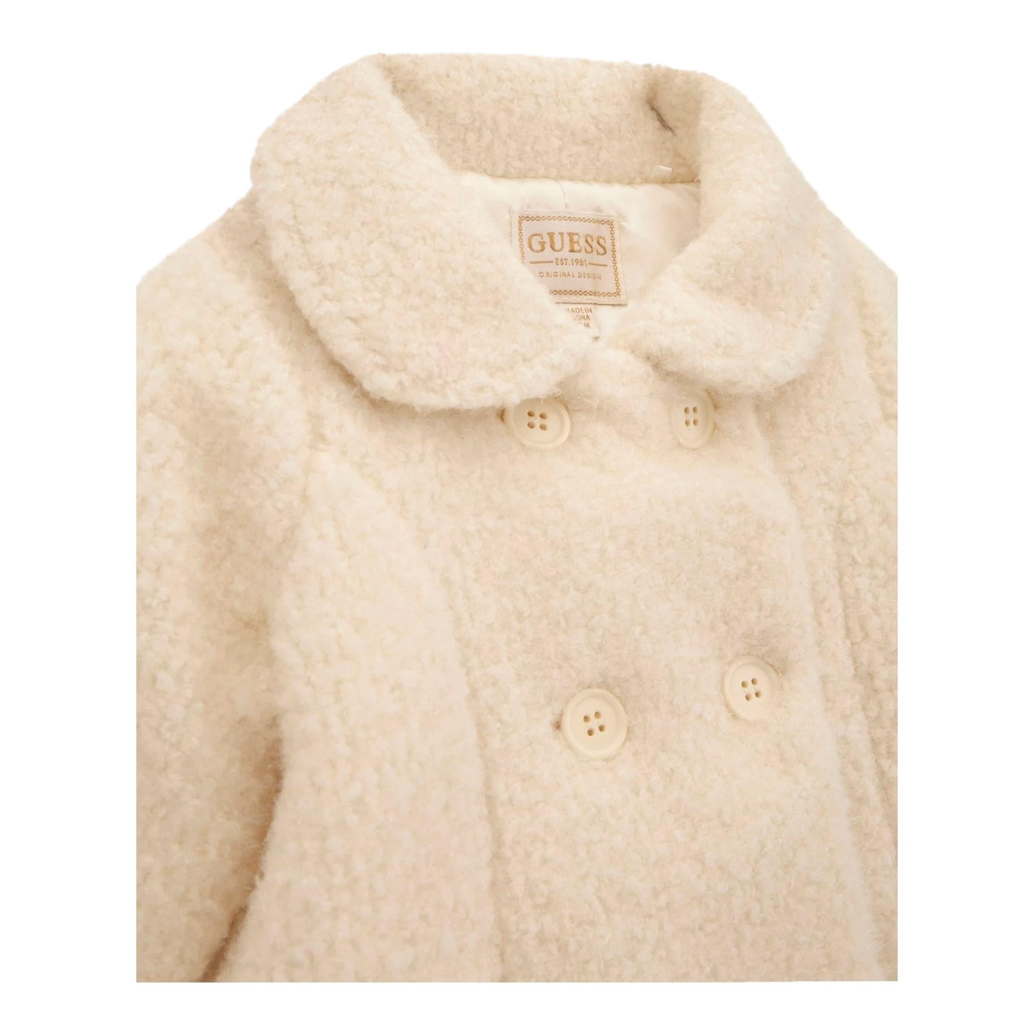 GUESS cappotto modello teddy tinta unita Panna per Neonata A4BL02WGIT0X PANNA GUESS
