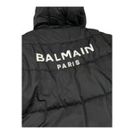 BALMAIN giubbino tinta unita modello lungo con cappuccio Nero per Bambino BV2R40 NERO BALMAIN