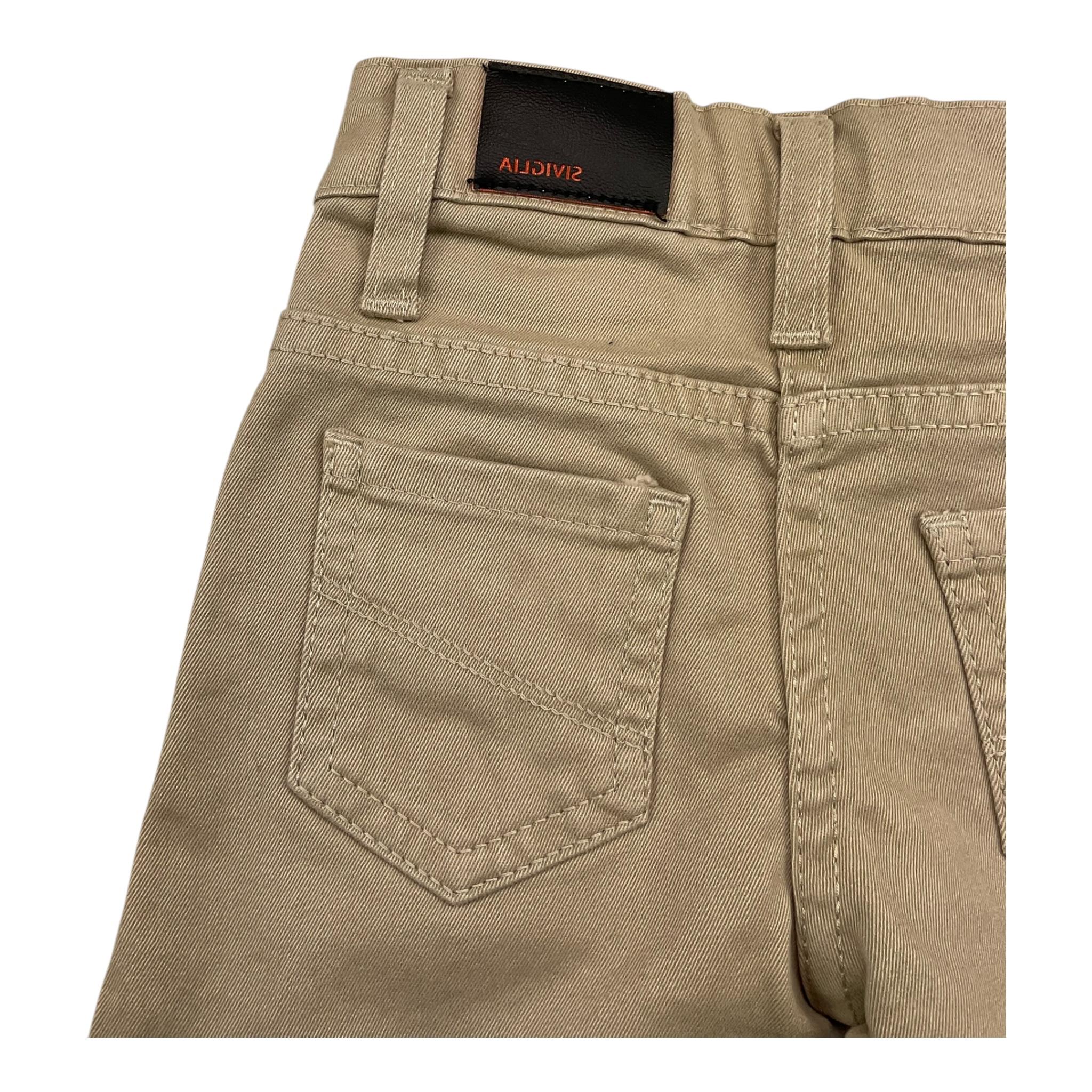 SIVIGLIA pantalone tinta unita con girovita regolabile Beige per Neonato SVNPT00528 BEIGE SIVIGLIA