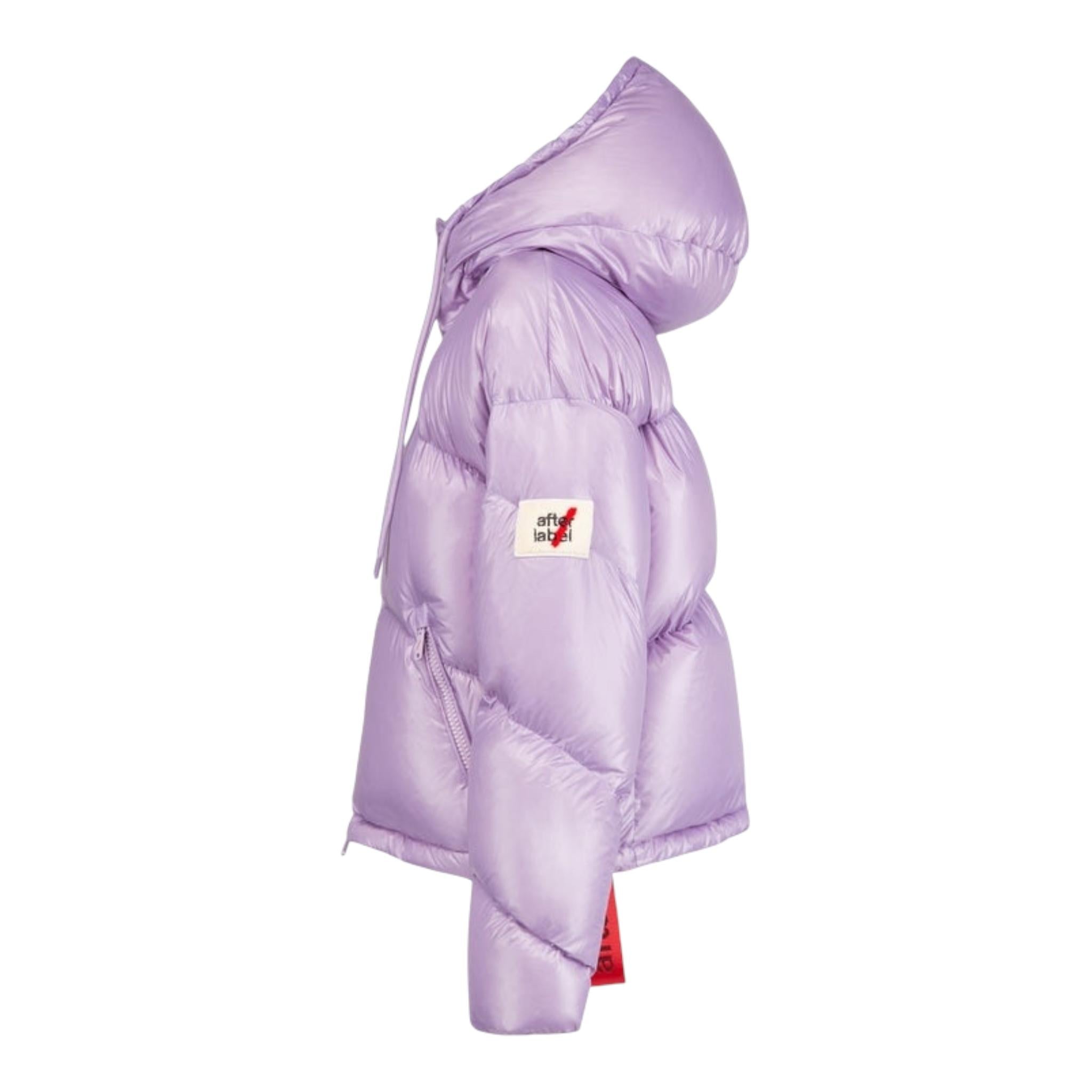 AFTER LABEL giubbino tinta unita con cappuccio Lilla per Bambina 3441O0005 LILLA AFTER LABEL