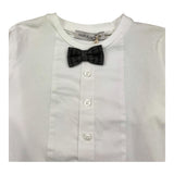 MANUEL RITZ shirt girocollo tinta unita con papillon Bianco per Neonato MR2263N BIANCO MANUEL RITZ