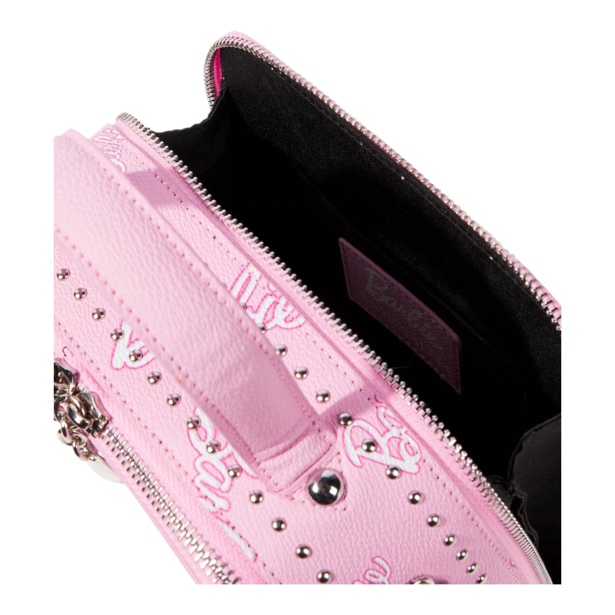 MONNALISA borsa tinta unita con stampa barbie Rosa per Bambina 19D026 ROSA MONNALISA
