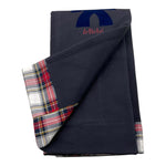 LE BEBE' coperta tinta unita cn logo Blu per Neonato LBB1411 BLU LE BEBE'