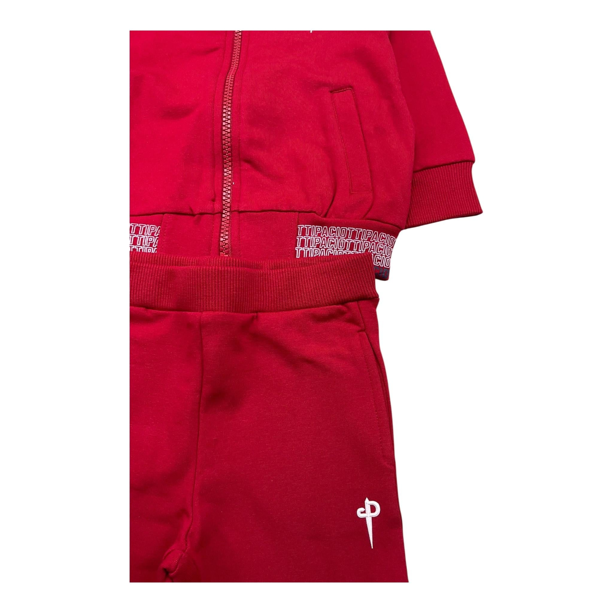 CESARE PACIOTTI completo 2 pezzi felpa-pantalone tinta unita Rosso per Neonato COMP4306B ROSSO CESARE PACIOTTI