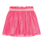 BillIEBLUSH gonna tinta unita con tulle Rosa fluo per Bambina U20559 ROSA FLUO BillIEBLUSH