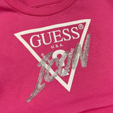 GUESS abito tinta unita con tulle e stampa Rosa per Neonata A4YK03KB8R00 ROSA GUESS