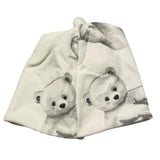 LE BEBE' cappello tinta unita cn stampe orsi Bianco per Neonato LBB5113 BIANCO LE BEBE'