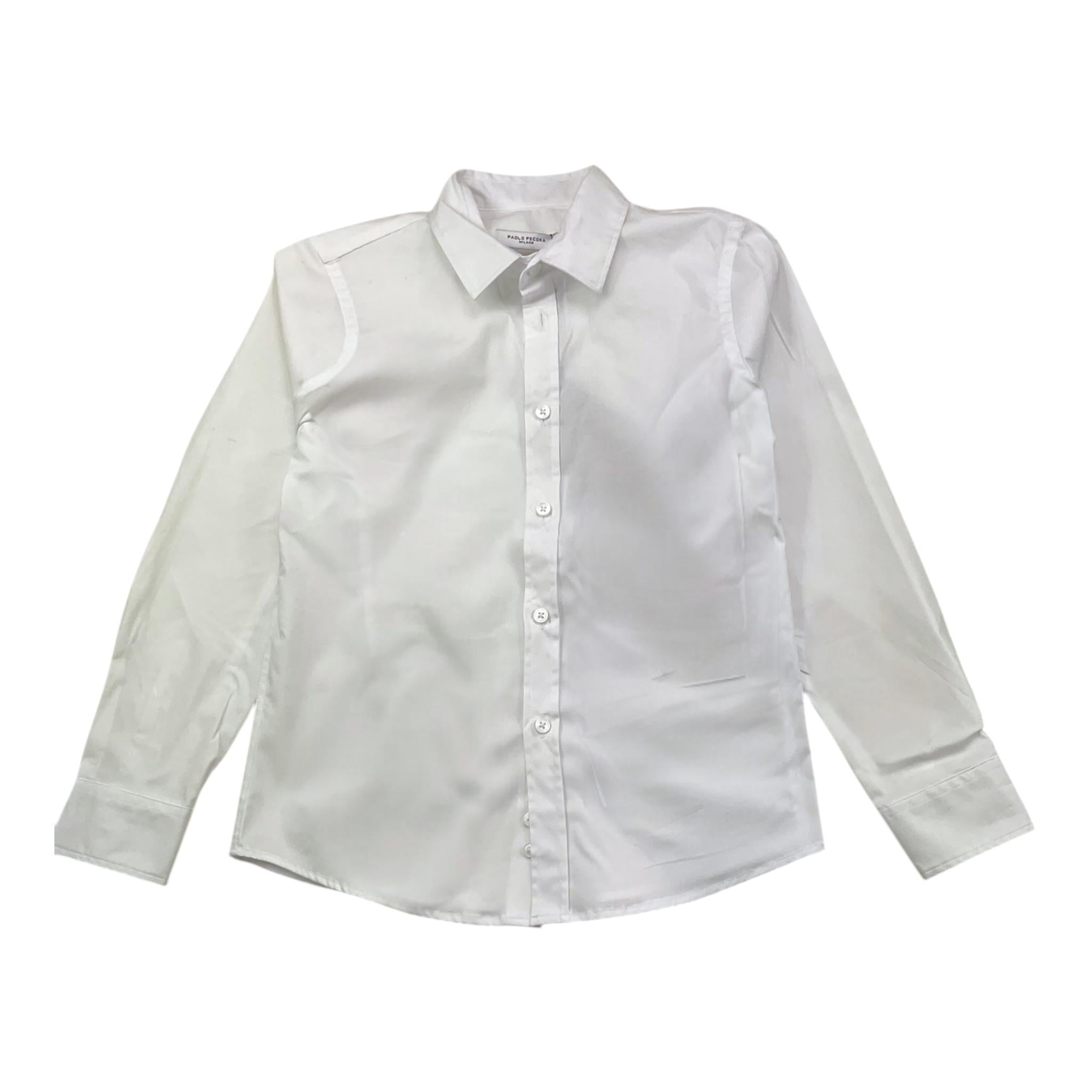 PAOLO PECORA camicia tinta unita Bianco per Bambino PP4103 BIANCO PAOLO PECORA