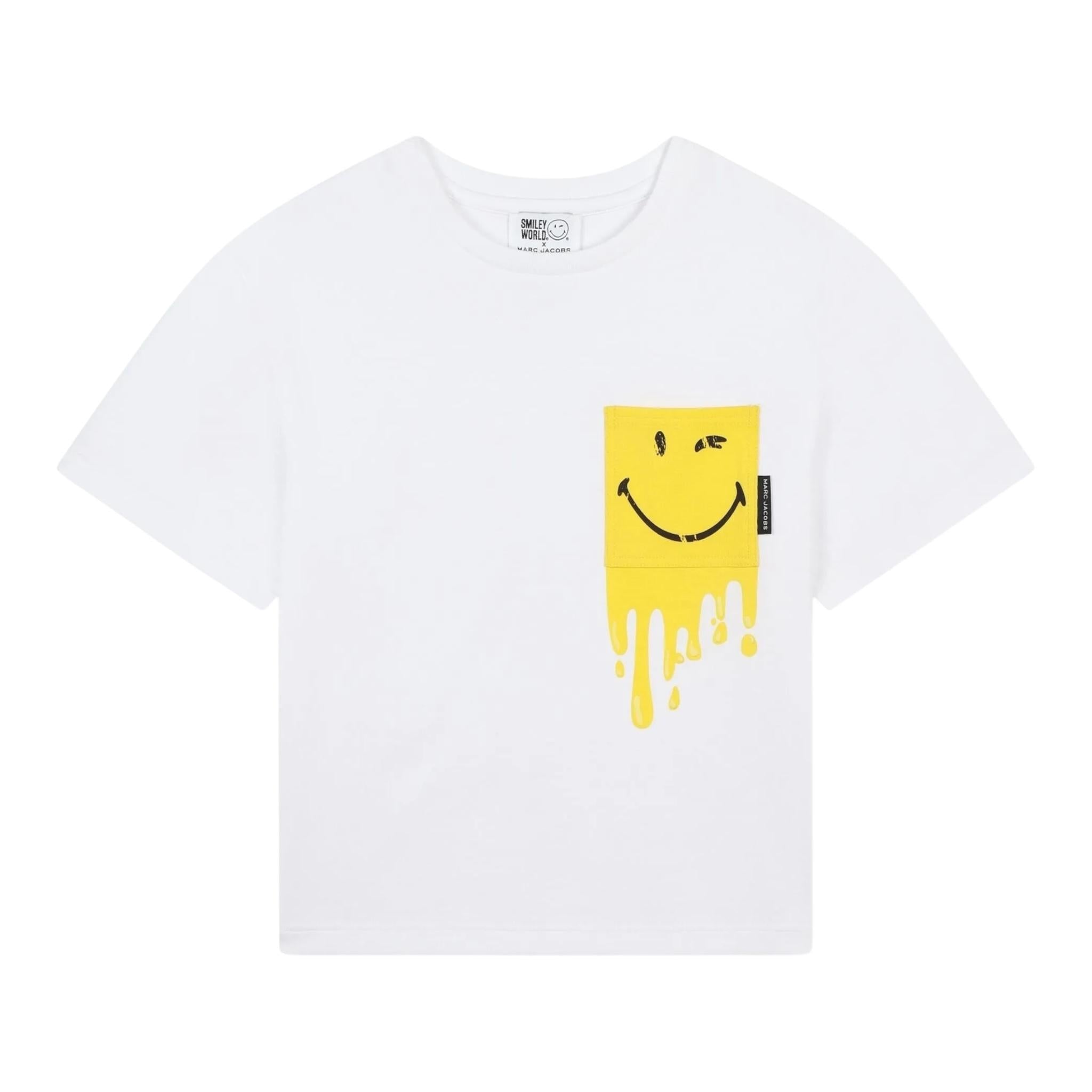 MARC JACOBS t-shirt girocollo tinta unita con stampa Bianco per Neonato W60282N BIANCO MARC JACOBS