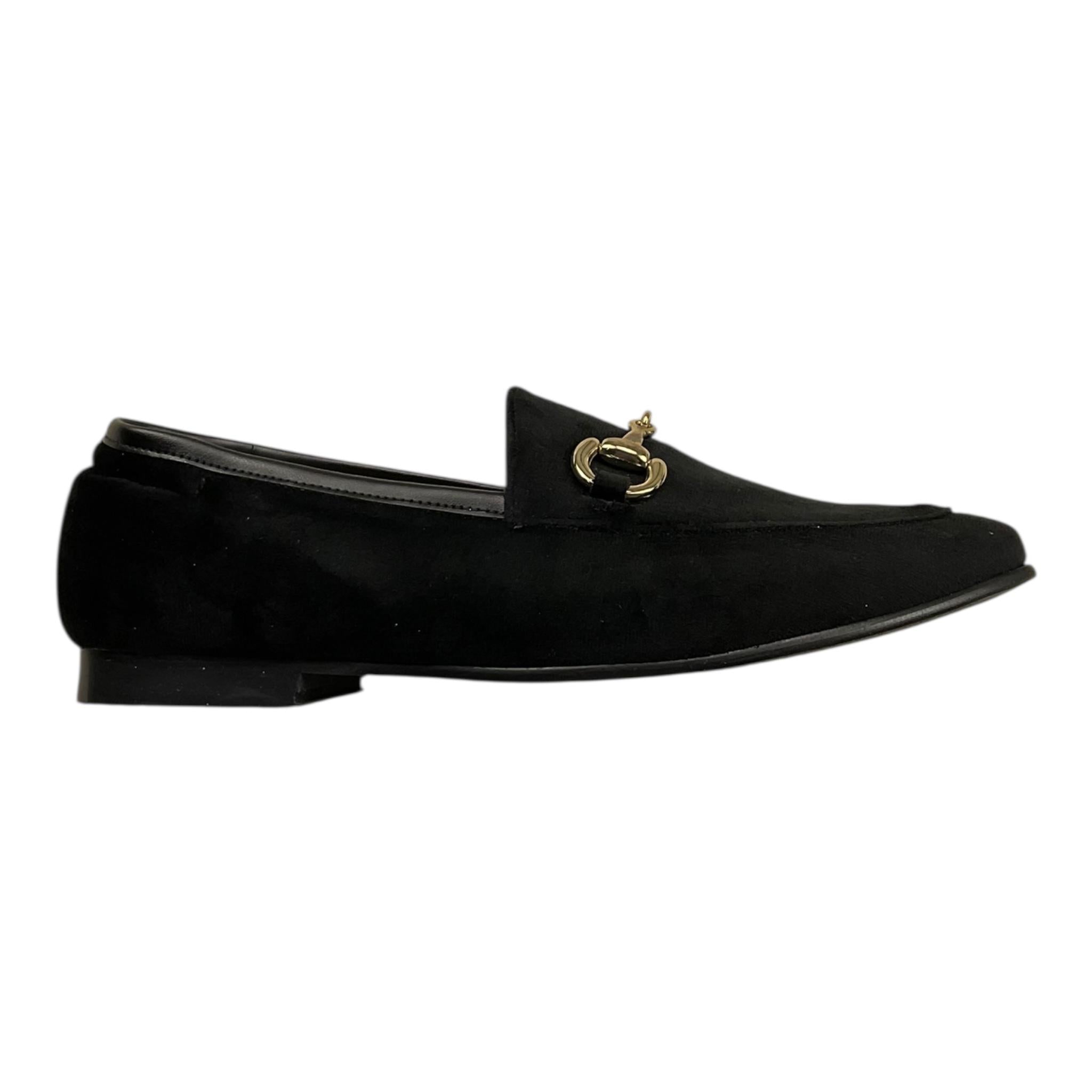 PANYNO mocassino tinta unita in camoscio Nero per Bambina E3106 NERO PANYNO