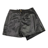 FUN & FUN short in ecopelle tinta unita traforato Nero per Bambina FNJSO15857 NERO FUN & FUN