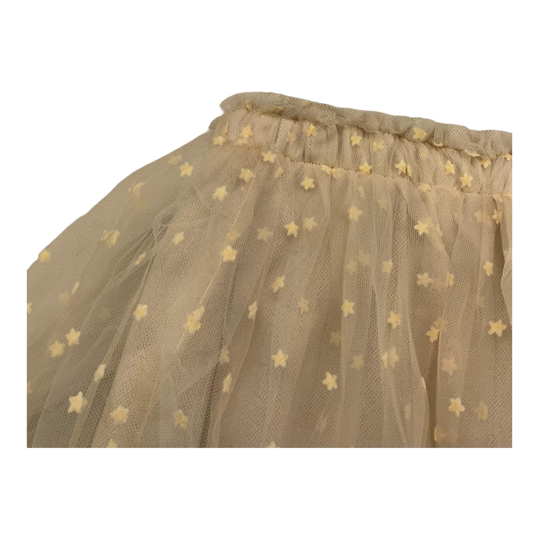LALALU' gonna tinta unita cn tulle Panna per Bambina GOL180LB PANNA LALALU'