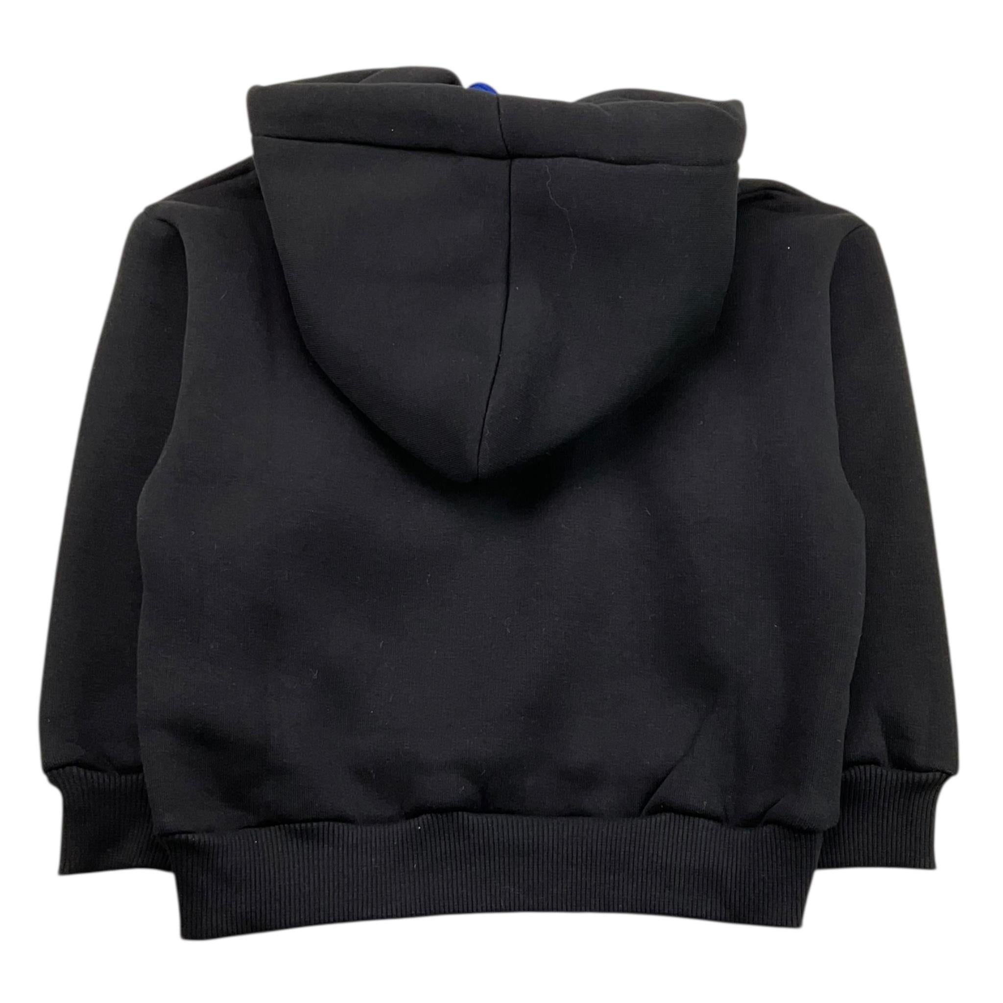 DO NOT CONFORM felpa chiusa con cappuccio tinta unita cn logo Nero per Bambino FE025 NERO DO NOT CONFORM