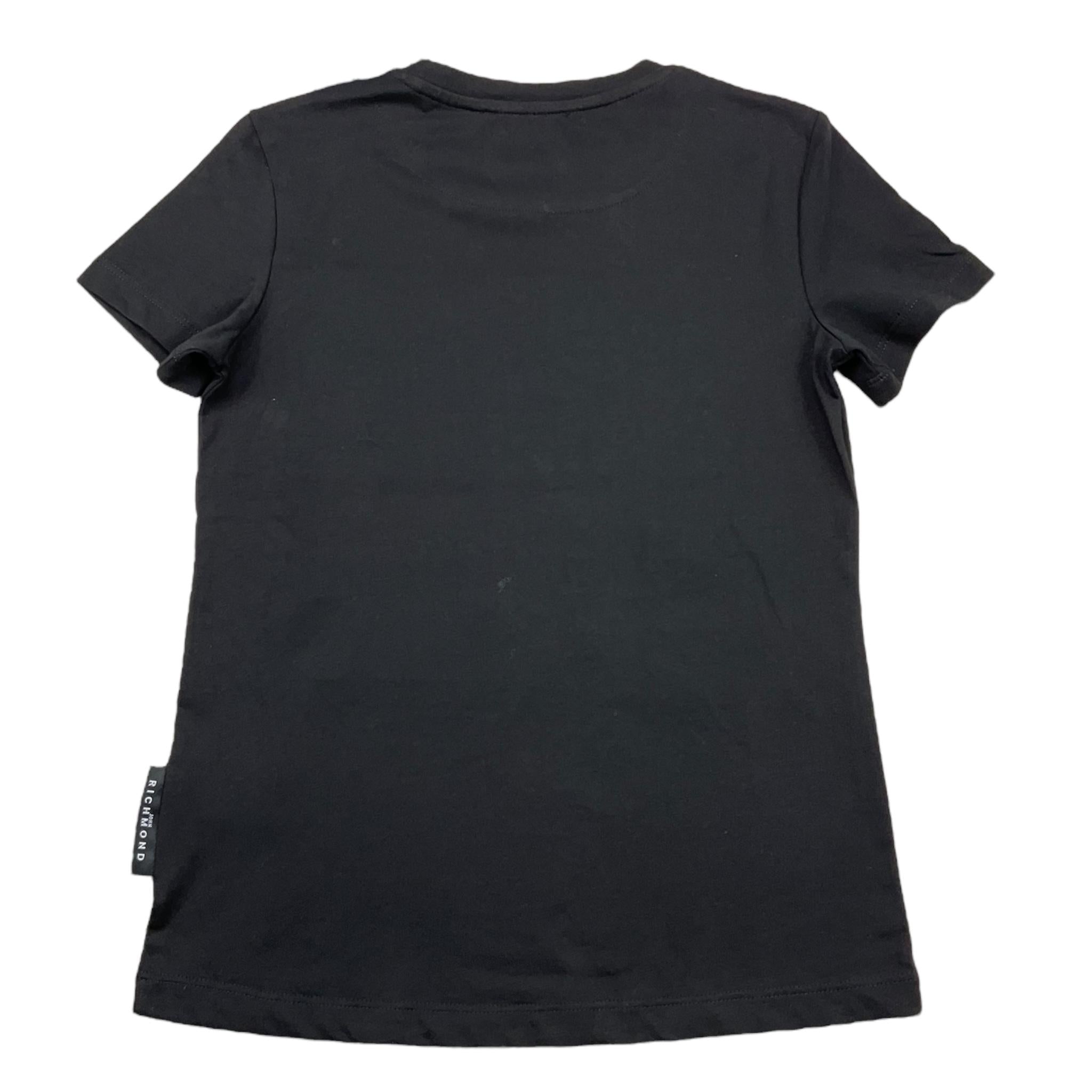 JOHN RICHMOND t-shirt girocollo tinta unita con stampa Nero per Bambino RGA25165TS NERO JOHN RICHMOND