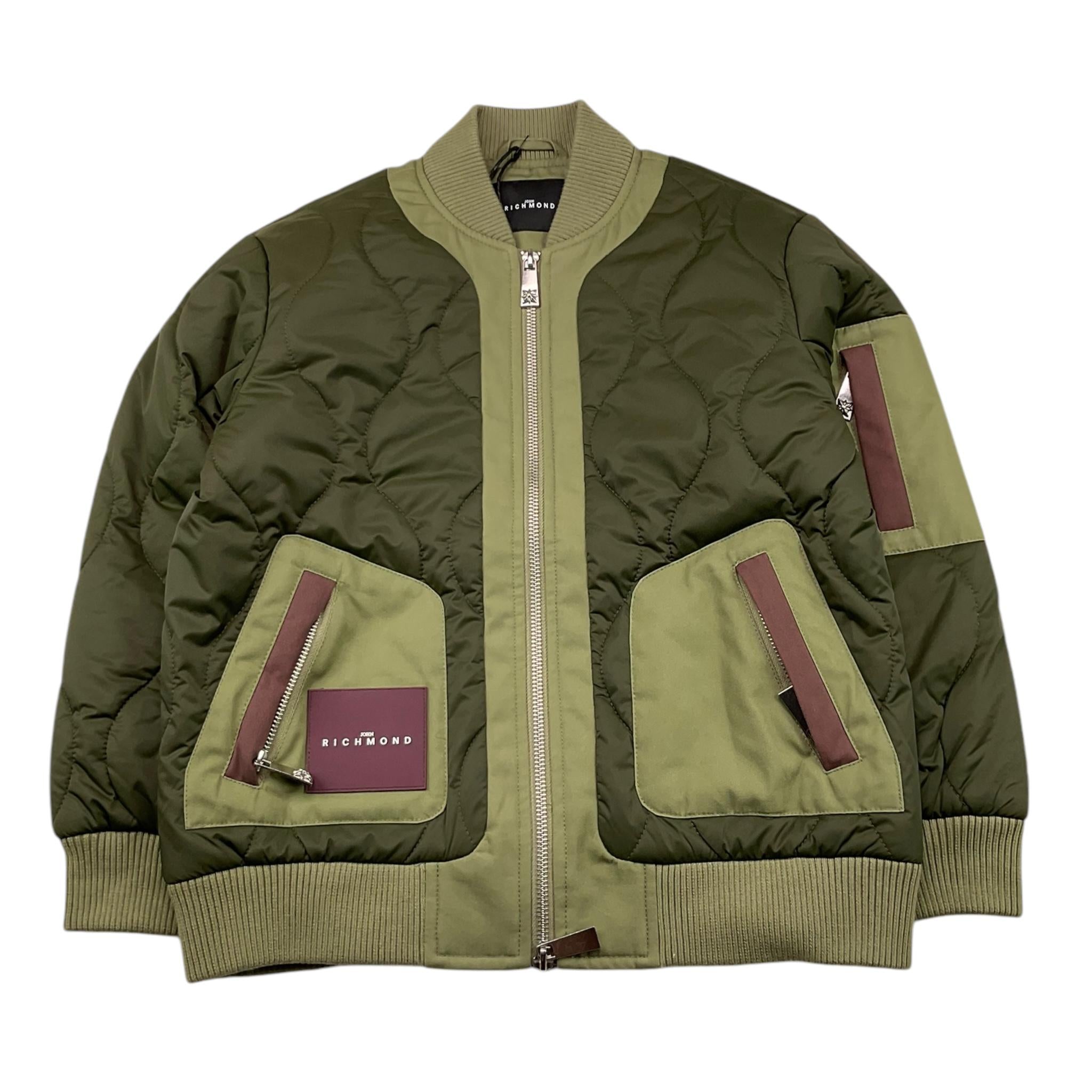 JOHN RICHMOND giubbino tinta unita con zip e tasche Verde per Bambino RBA25050PI VERDE JOHN RICHMOND