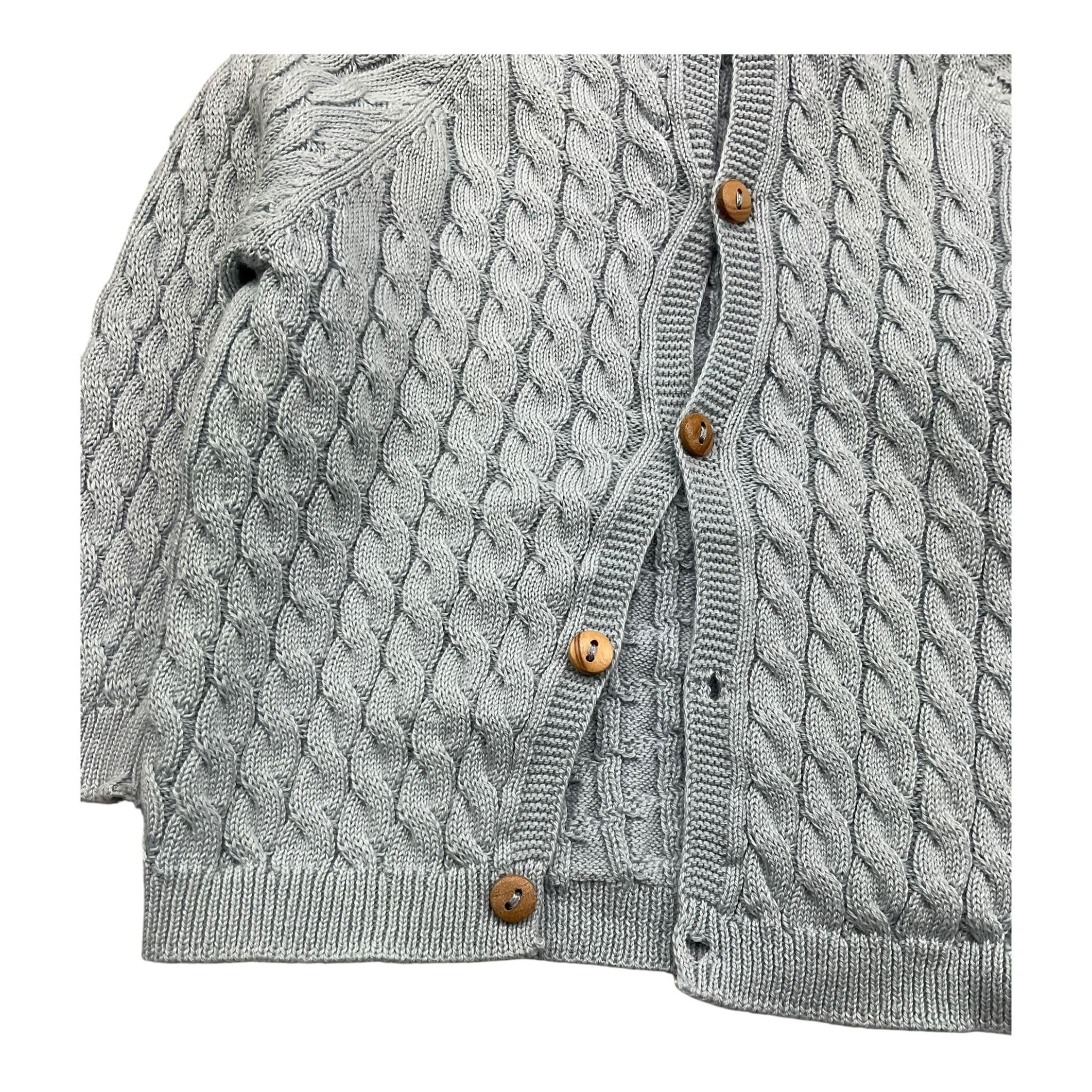 WEDOBLE cardigan tinta unita con ricami Azzurro per Neonato V2404308A AZZURRO WEDOBLE