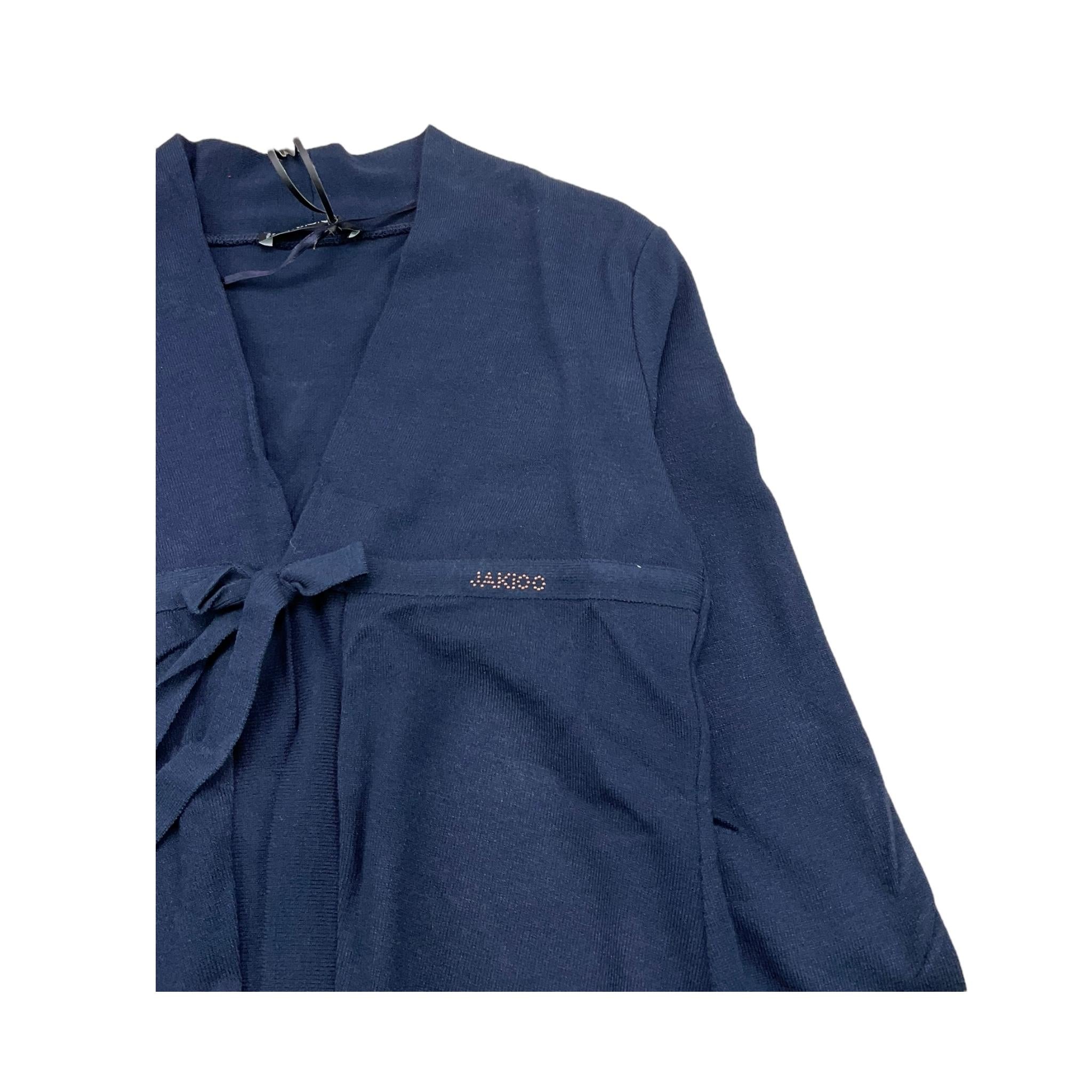 MONNALISA cardigan lung tinta unita Blu per Bambina 414811 BLU MONNALISA