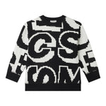 STELLA McCARTNEY felpa bicolore girocollo logata Bianco/nero per Bambino TV4S10 BIANCO/NERO STELLA McCARTNEY