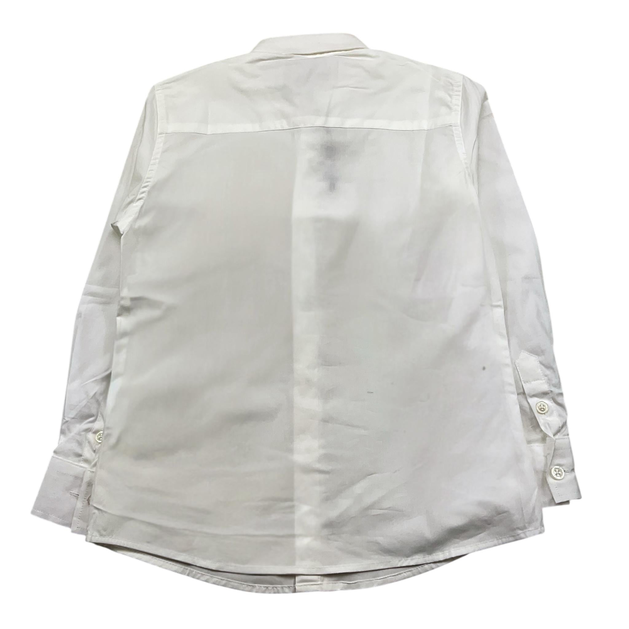 CESARE PACIOTTI camicia manica lunga tinta unita con logo Panna per Bambino CMP5351J PANNA CESARE PACIOTTI