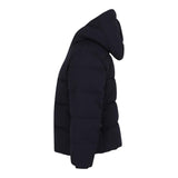 SAVE THE DUCK giubbino tinta unita con zip e cappuccio Nero per Bambino J31779B NERO SAVE THE DUCK