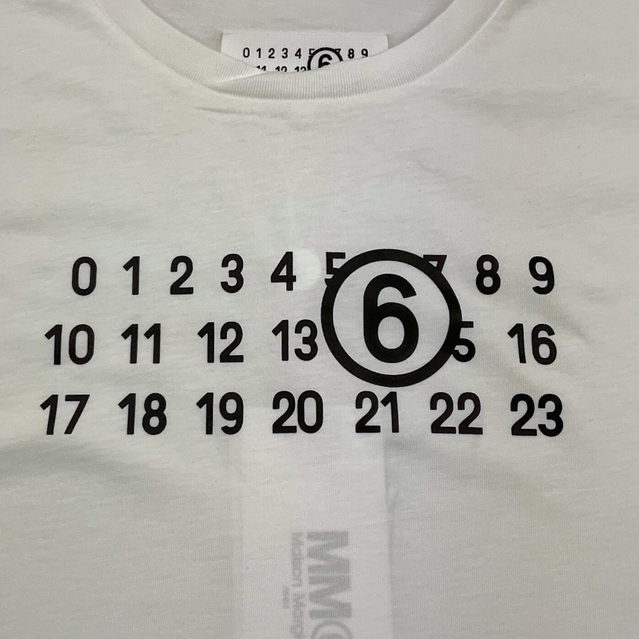 MAISON MARGIELA t-shirt girocollo tinta unita con stampa Bianco per Bambina M60672 BIANCO MAISON MARGIELA