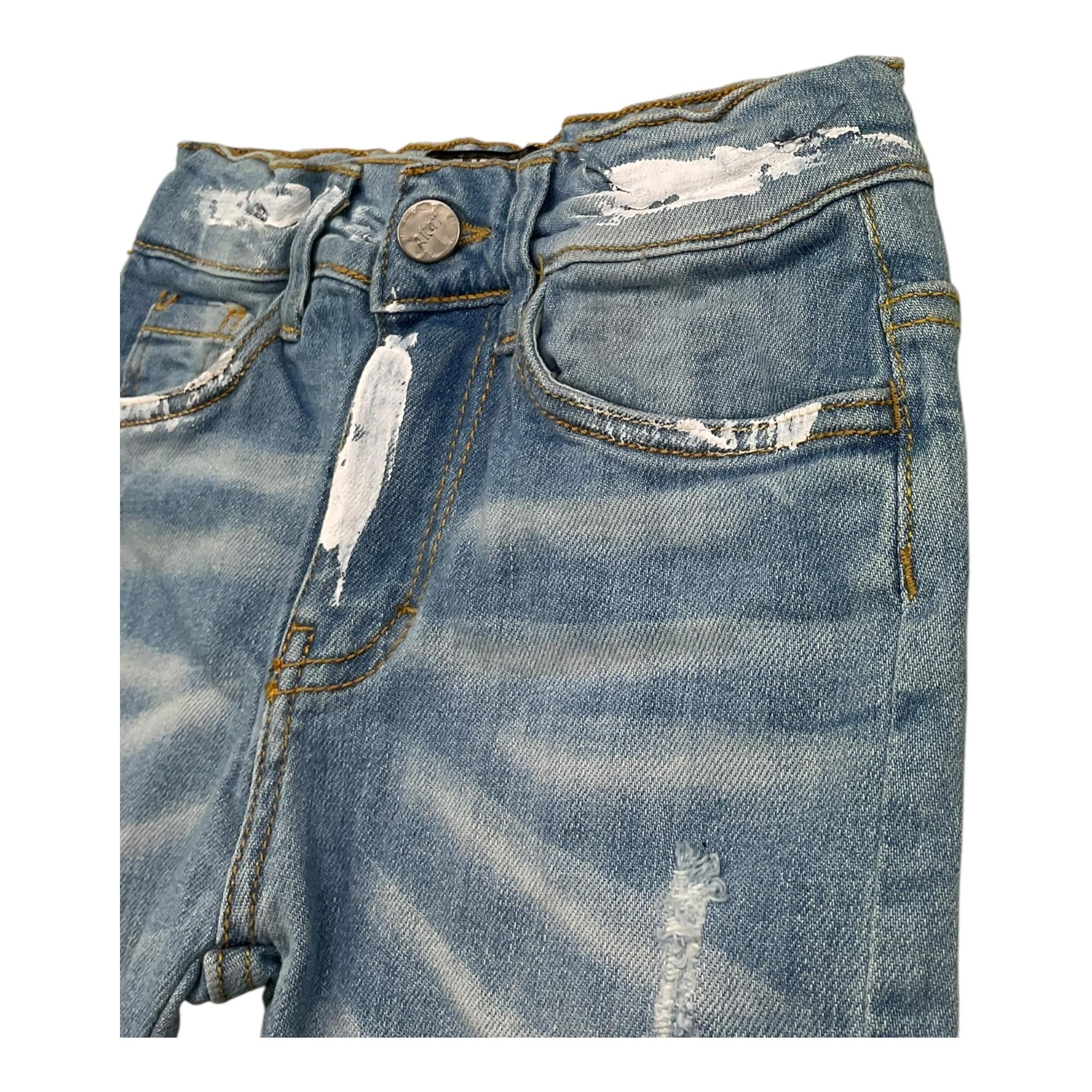ALEXANDER KIM 47 jeans tinta unia con girovita regolabile Azzurro per Bambino J-BALVIN AZZURRO ALEXANDER KIM 47