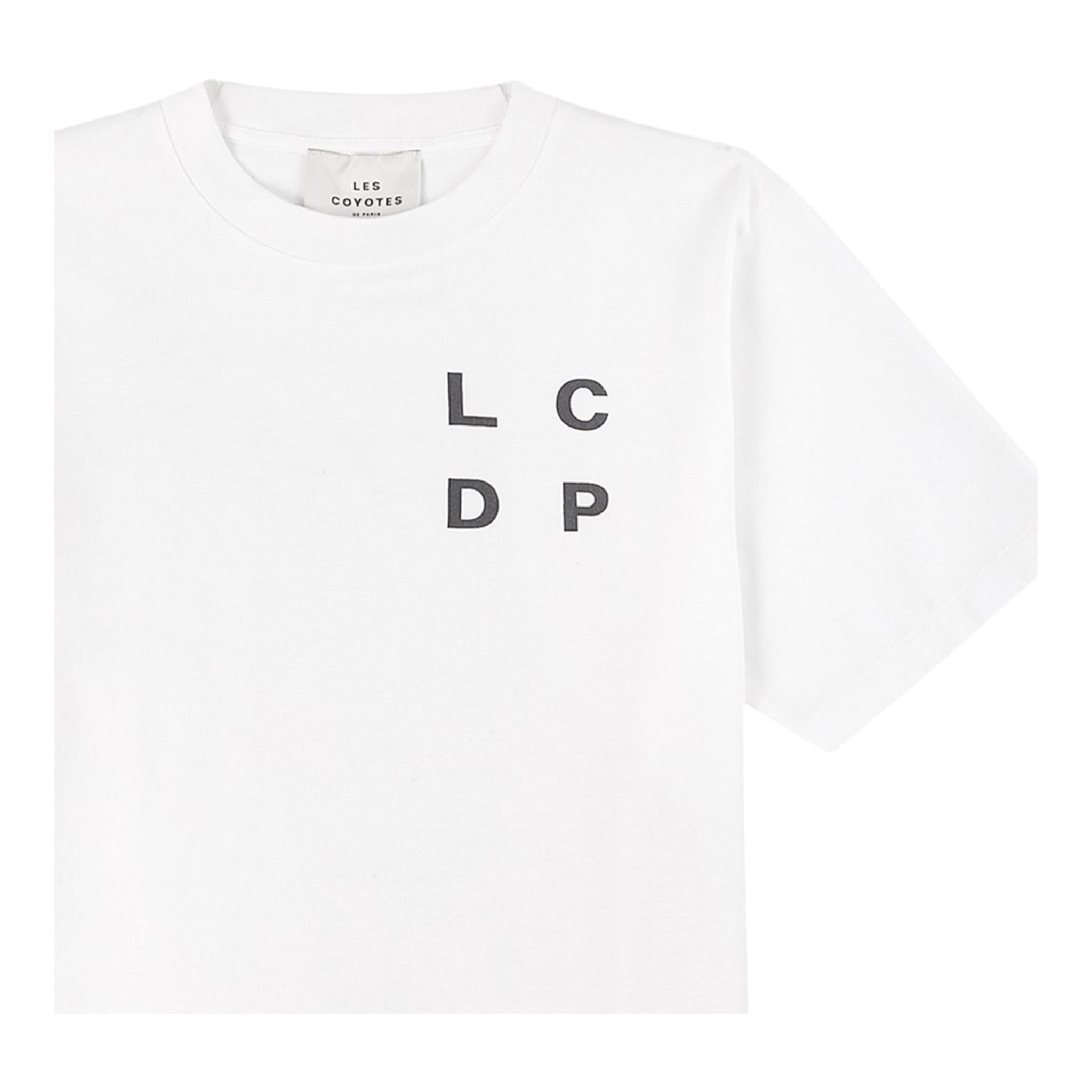LES COYOTES DE PARIS t-shirt girocollo tinta unita con stampa Bianco per Bambina 122222500 BIANCO LES COYOTES DE PARIS