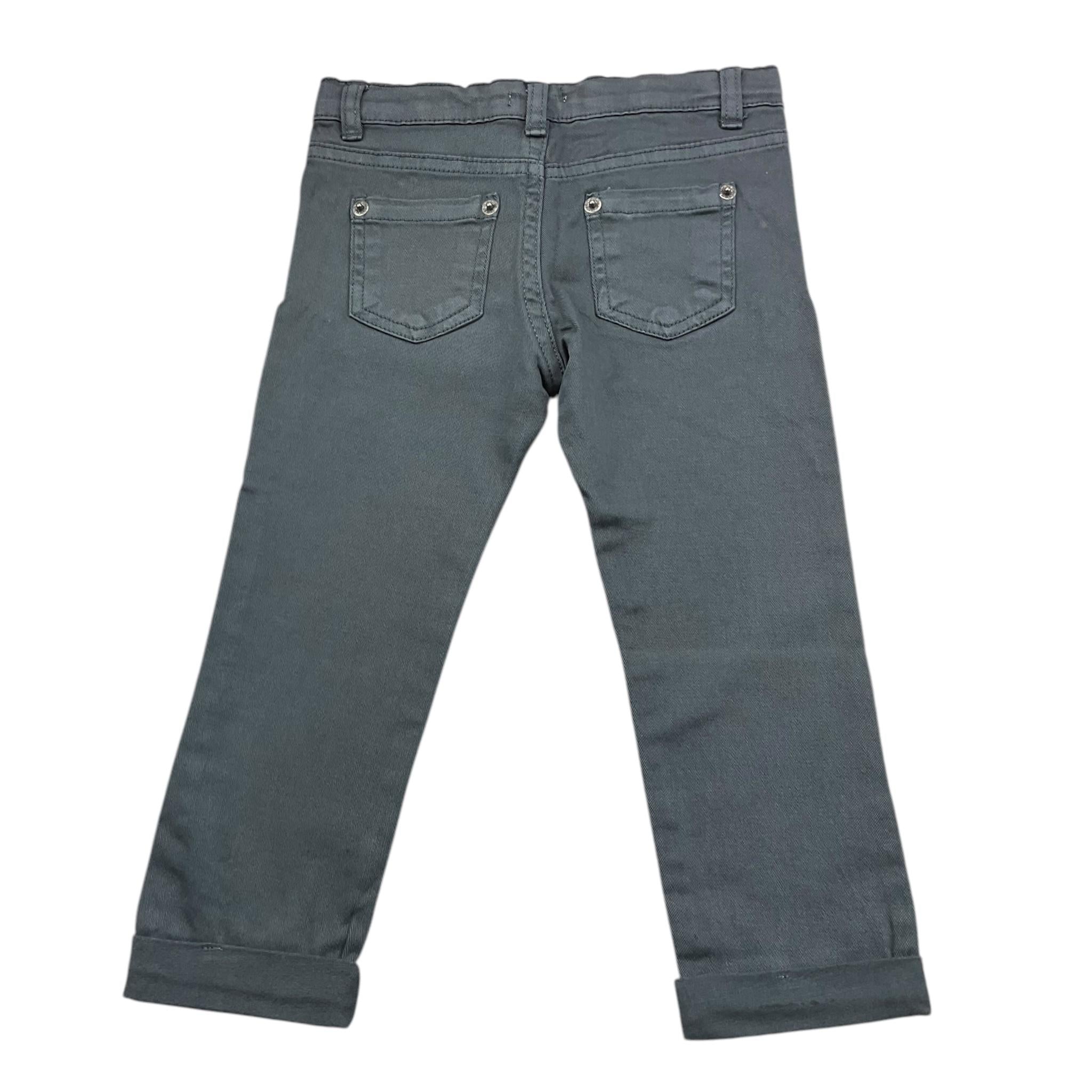 EMC jeans tinta unita con girovita regolabile Grigio per Neonato BZ7075 GRIGIO EMC